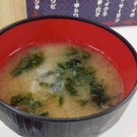 鮨九 - あおさとうにの味噌汁