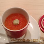 鮨 銀座 おのでら - 冷製茶碗蒸し(イクラのせ)