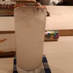 鮨 銀座 おのでら - ゆず酒ソーダ割