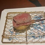 銀座 串かつ凡 - ズッキーニ、神戸牛