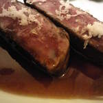 La Facon Koga - メイン肉：熊本産あか牛ロースのグリル 西洋ワサビ風味 赤ワインデミグラスソース
      