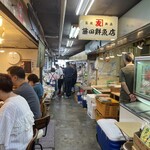 たけ江鮨 - お向かいの鮮魚店が目印