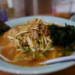 らーめん 関口 - ネギラーメン＋味噌変更