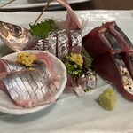 あおい - ニシン、青鯵、カツオのタタキ