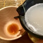 蕎麦切り 旗幟 - 蕎麦湯