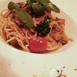 ビストロ ムッシュ - 初・サルシッチャトマトクリームソーススパゲティー
