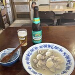 黒潮 - 料理写真:麒麟さんのノンアルさんと地物さんハマグリ酒蒸し