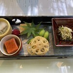 貴船 右源太 - 前菜　どれも美味しい