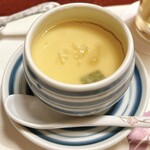 梅の花 - 茶碗蒸し 茗荷あん掛け