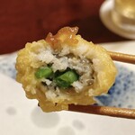 梅の花 - 鱧の変わり揚げ、断面！