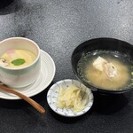 一心寿司 - 【おまかせにぎり】　茶碗蒸しとアラ汁