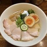 中華そば いぶき - 冷やしイリコそば(チャーシュー＆味付玉子トッピング)♪