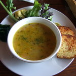 スープス　ヤツガタケ - ワンプレートランチ　押麦と野菜のチキンスープ