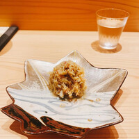 鮨 さいとう - 噴火湾毛蟹蟹味噌和え蟹酢掛け