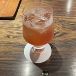 壮士 - 紅芋酢のソーダ割