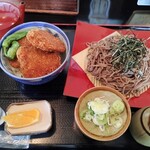 そば処 壱 - タレカツ丼セット