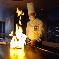 鉄板焼 石狩 - 写真掲載許可済。料理長に焼いて頂きました！