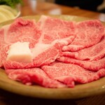 米沢牛 登起波 - 米沢牛・百年のすき焼きコース 特選ロース