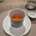 Itsuki - 新筋子のロワイアル　茶碗蒸しの上に後のせした筋子のイメージです。ほんのり温まった筋子は濃厚なソースとしてロワイアルと合わさります。また新筋子の皮の薄さも楽しめました。