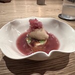 Itsuki - キャラメリーゼした無花果、無花果のソース、無花果のソルベ、アールグレイのアイス　　同じ素材でアプローチを変化させて。