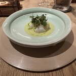 Itsuki - イチミダイ（三重）　新銀杏、刻み&ソース　グリーンオリーブ