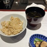 きじま 戸塚本陣 - 土鍋ご飯は取り分けて提供してくだりました