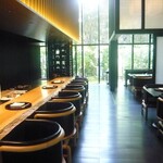 鷹庵 - カウンター席