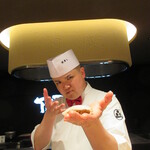 照寿司 - 順平くん、2階のフロア頑張ってね～