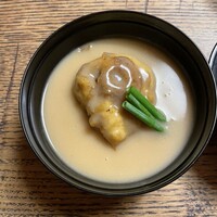 ごはんや 要兵衛 - いちじく天麩羅胡麻出汁あん