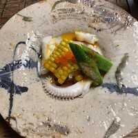 ごはんや 要兵衛 - ヤリイカ夏野菜サラダ
