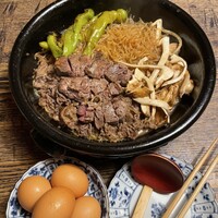 ごはんや 要兵衛 - 和牛ヘレステーキ松茸すき焼き
