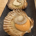 寿司 牡蠣 新宿スシエビス 新宿西口小滝橋通り - ホタテバター焼き