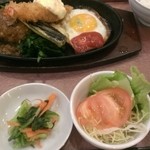 エムズハウス - ハンバーグステーキ定食