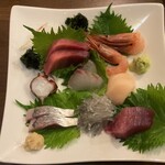 ひでや - お刺身盛り合わせ