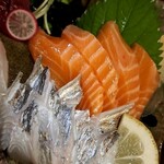 小樽食堂 - サーモン、太刀魚