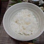 閑祥庵 禅紫 - お代わりの2杯目
      
      炊きたて熱々でご飯粒に艶艶で
      お焦げも香ばしく、これは美味しいよねえ♪