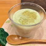 日本ばし さく間 - 茶豆のビシソワーズ