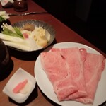 飛騨牛一頭家 馬喰一代 - お肉一人前１５０グラムと野菜