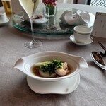 中国飯店 麗穂 - 大海老と冬瓜のガーリック蒸し