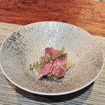 鉄板焼grow 後楽園店 - 黒毛和牛の昆布〆