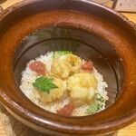 サカナのめしや 天端 - 活鱧と南高梅土鍋ご飯