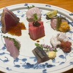 サカナのめしや 天端 - 造り盛り合わせ7種