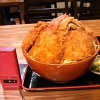 ごちそう家 ぽん太 八丁堀店 - ソースカツ丼大（ご飯大盛り）：比較図 part 2 by ももち