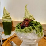 すいぎょく園 - のせのせ抹茶ジュースと抹茶かき氷