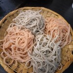 松翁 - トマトの蕎麦と蕎麦