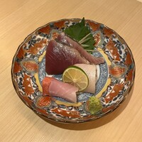 日本酒と和食 花びし - お造り盛り合わせ 3種