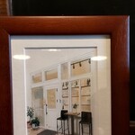 レストラン ボンジョリーナ - カウンターにあった絵　お店の入口かと思われます