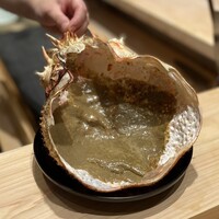 湘南沖地蟹専門店ふじ月 - カニ味噌は甲羅に入れて温めて