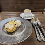 創作イタリアン Gemelli - レモンタルト〜レモンソルベ添え〜とコーヒー
