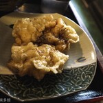 ヨコクラうどん - 鶏天には胡椒と醤油